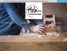 Tablet Screenshot of holzmeister.at